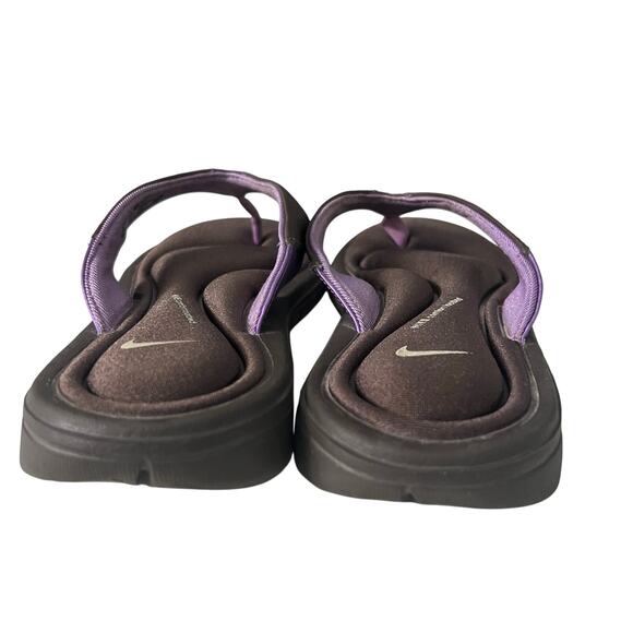 Nike Comfort Footbed Sandals Womens 8 Brown Purple 354925-221 Flip Flop - Picture 6 of 10